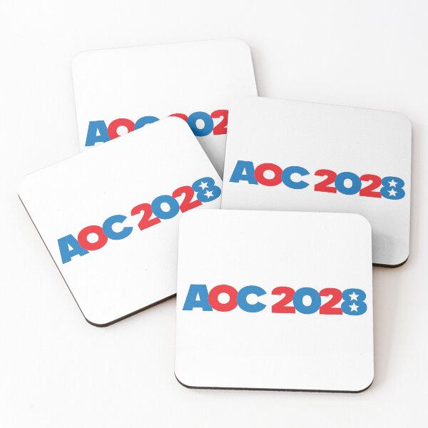 Item preview, AOC 2028 - Alexandria Ocasio-Cortez 28 stars designed and sold by Winner Chicken Dinner Designs.