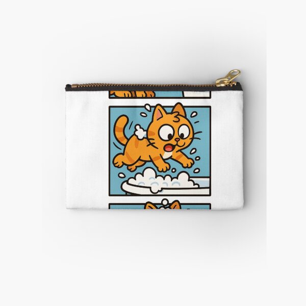 Item preview, Funny Orange Cat Comic - Bubble Bath Trouble Mini Story designed and sold by MeowLaugh.