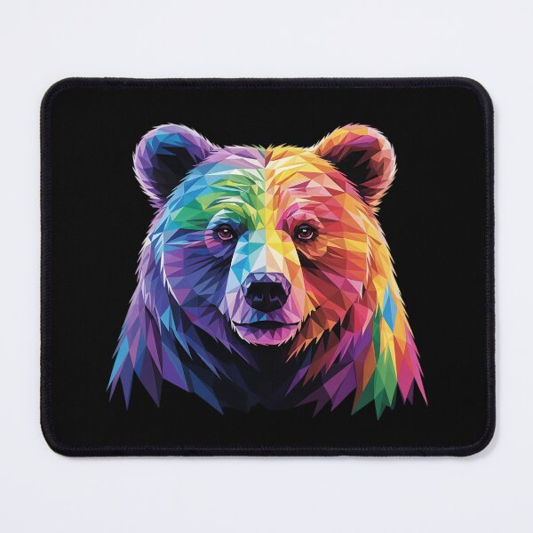 Item preview, Geometric Bear LGBT Rainbow Flag Gay Pride Men Women designed and sold by NeomiStoreSS.