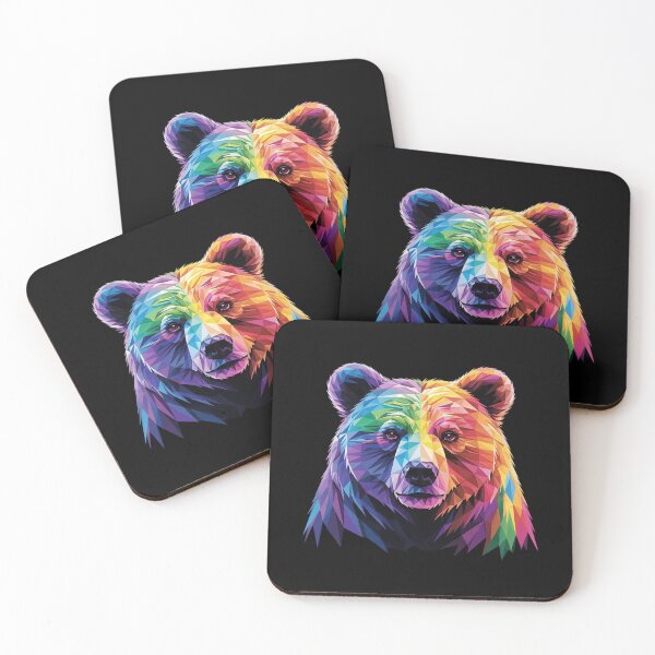 Item preview, Geometric Bear LGBT Rainbow Flag Gay Pride Men Women  designed and sold by NeomiStoreSS.
