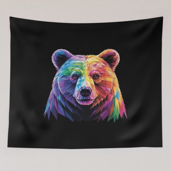 Item preview, Geometric Bear LGBT Rainbow Flag Gay Pride Men Women  designed and sold by NeomiStoreSS.