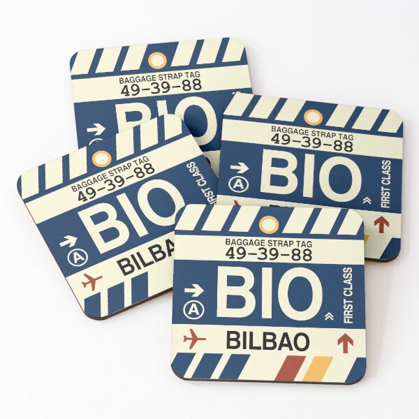 Item preview, BIO Bilbao • Airport Code Art • Jet Age Design designed and sold by YHMDesigns.