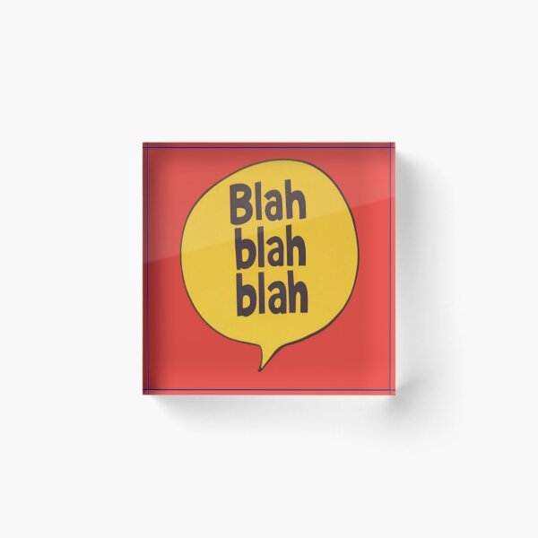 Item preview, Blah Blah Blah – Surreal Statement in Bold Typograph designed and sold by daweave77.