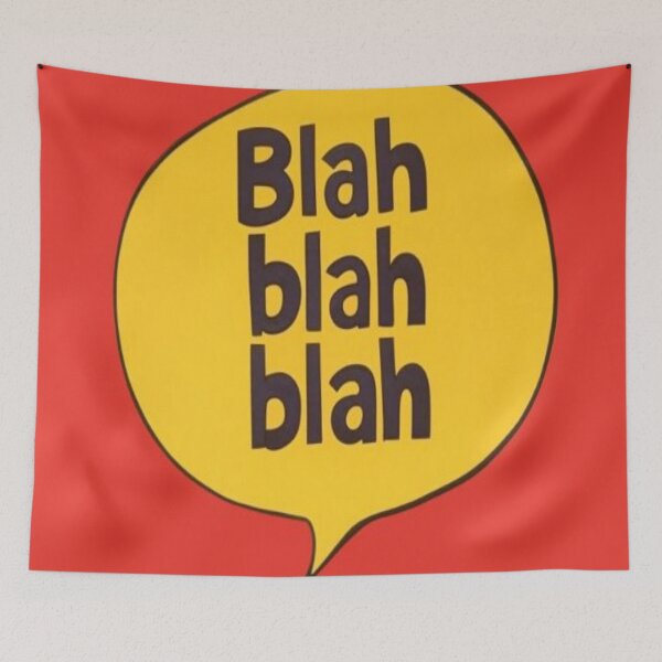 Item preview, Blah Blah Blah – Surreal Statement in Bold Typograph designed and sold by daweave77.
