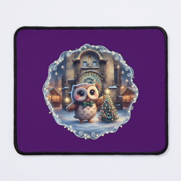 Item preview,    	 Kawaii Owl Astronomical Clock Christmas  designed and sold by FixwellStudio.