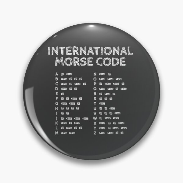 Item preview, International Morse Code Alphabet Chart - Grey Art designed and sold by AnnSign.