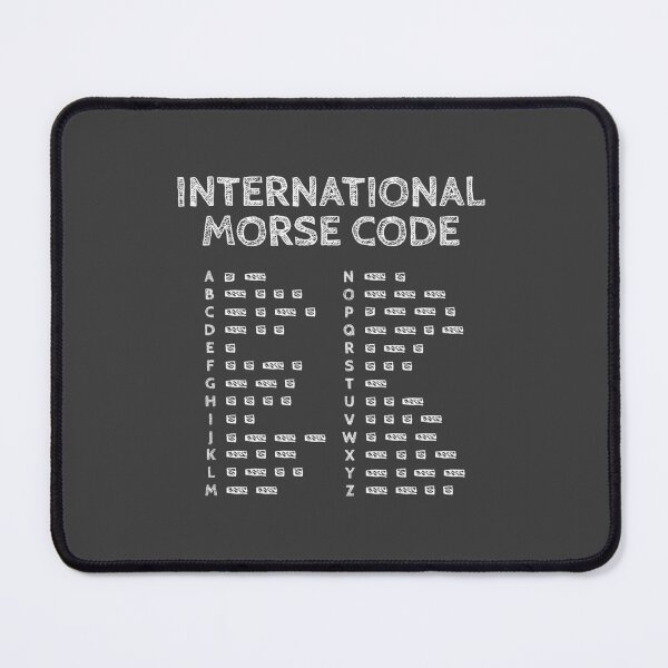 Item preview, International Morse Code Alphabet Chart - Grey Art designed and sold by AnnSign.