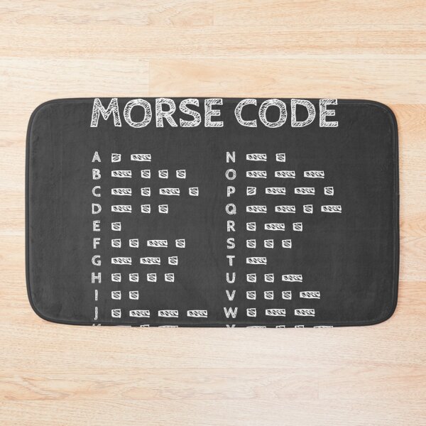 Item preview, International Morse Code Alphabet Chart - Grey Art designed and sold by AnnSign.