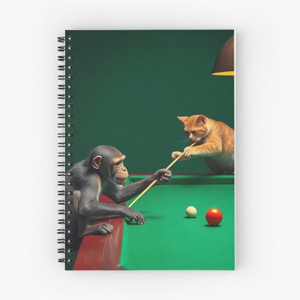 Item preview, Mono, gato y billar designed and sold by Terry Collett.
