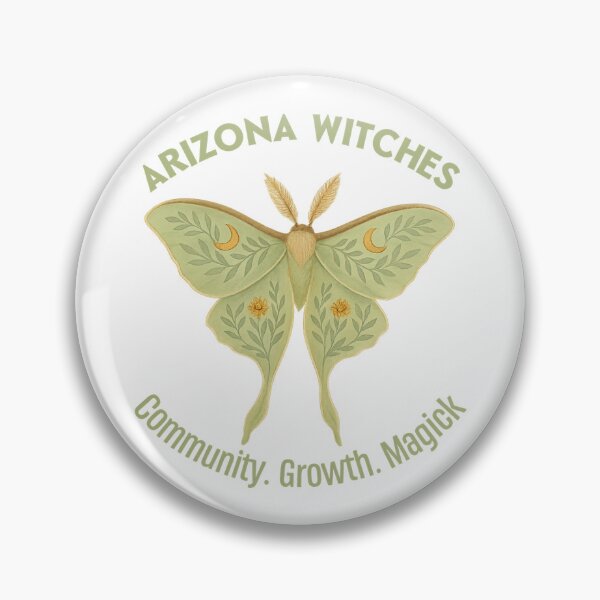 Item preview, Arizona Witches Luna Moth — Desert Witchcraft Symbol of Growth & Magick designed and sold by ArizonaWitches.