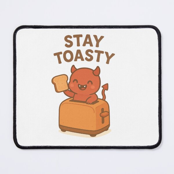Item preview, Stay Toasty Cute Devil in Toaster designed and sold by Kindly Dead.