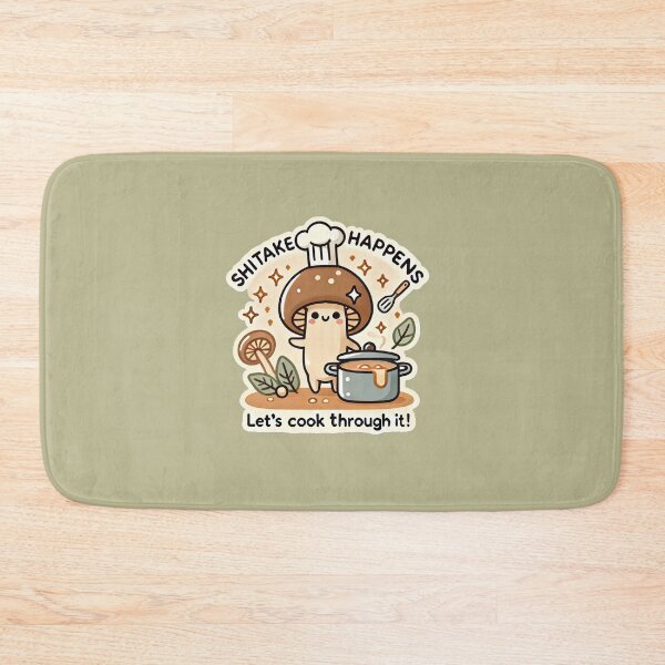 Item preview, Shiitake Happens: Let's Cook Through It (var) designed and sold by root-n-render.
