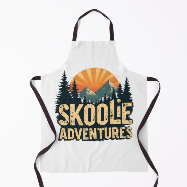 Item preview, Skoolie Adventures, Retro Mountain Sunset, Van Life designed and sold by rustyroofco.