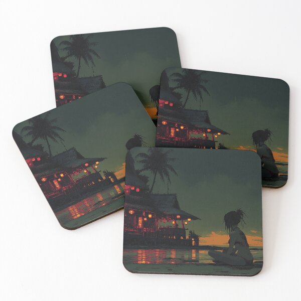 Item preview, Tropical Sunset Beach Reflection designed and sold by paulosully.