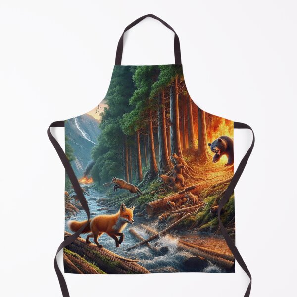 Item preview, Forest Escape: Foxes Fleeing the Fire designed and sold by kathleensay.