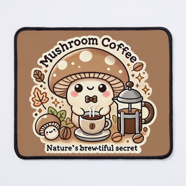 Item preview, Mushroom Coffee: Nature's Brew-tiful Secret designed and sold by root-n-render.