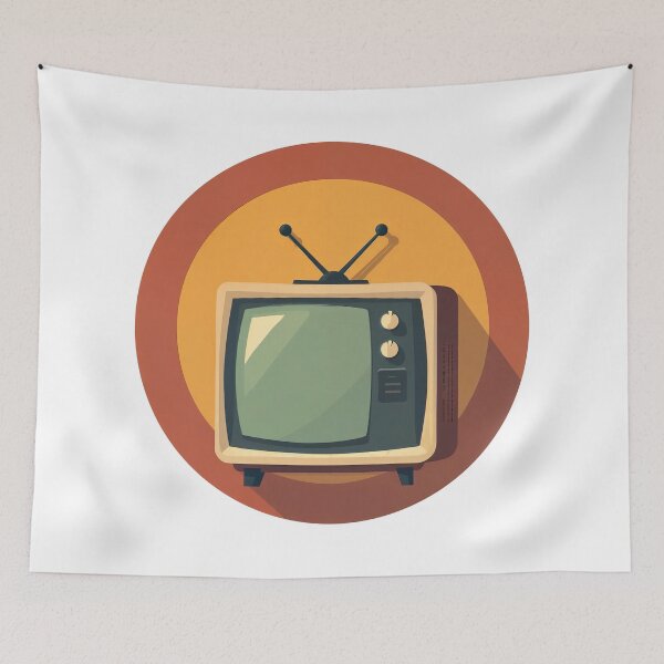 Item preview, Retro Broadcast Vibes – Vintage TV Pop Art for Nostalgic Souls designed and sold by ForeverPrintsOK.