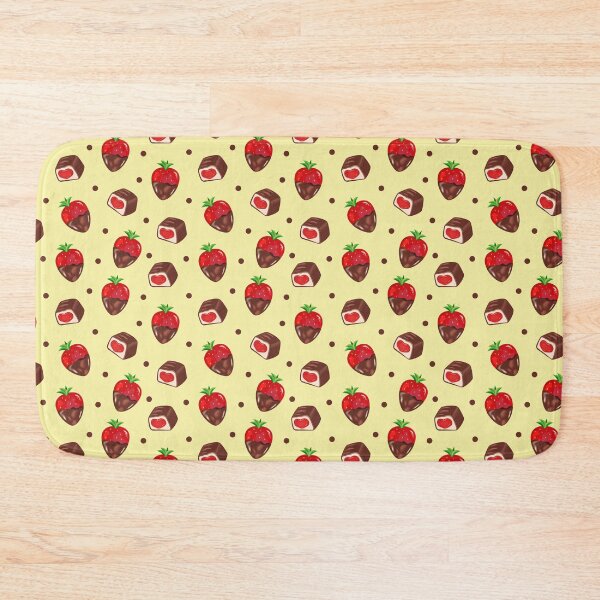 Item preview, Festive pattern of chocolate-covered strawberries and chocolate candies. designed and sold by OlhaBondarenko.