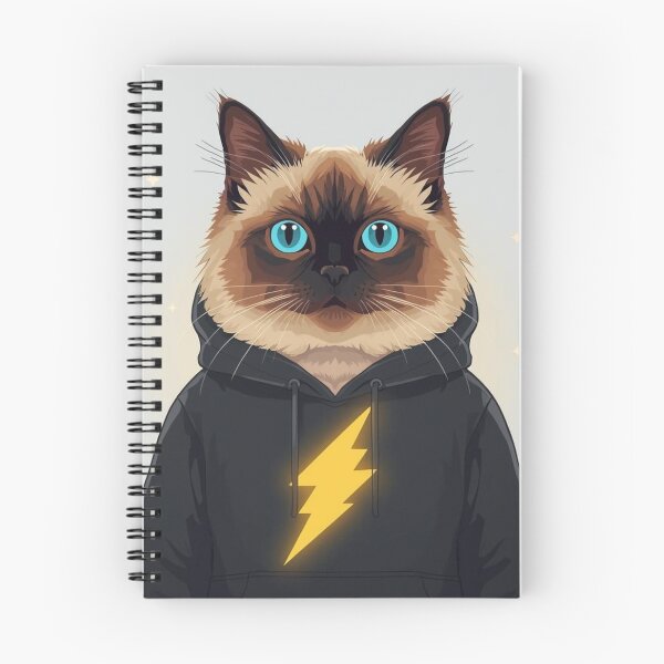 Item preview, Lightning Cat – Minimalist Bitcoin Lightning Network Design designed and sold by Siamcatshop.
