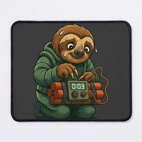 Item preview, Tick Tock Boom - Slow And Steady Sloth designed and sold by 3MillsDesign.