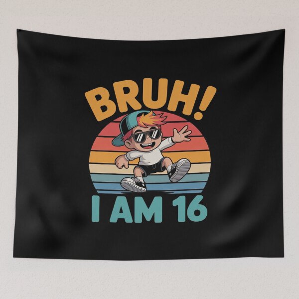 Item preview, Bruh I'm 16 Dabbing Boy 16th Birthday  designed and sold by ClassicAnthony.