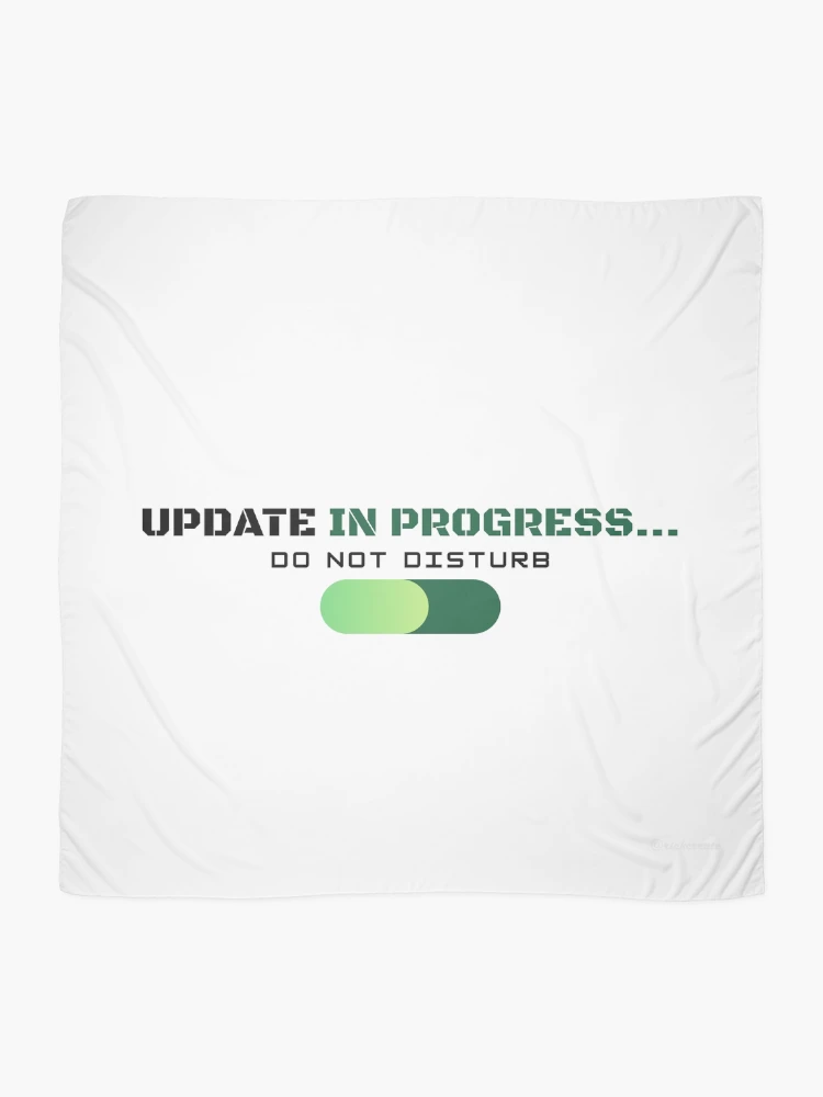 Thumbnail 2 of 3, Scarf, Update In Progress - Programmer Meme designed and sold by RickCreates.