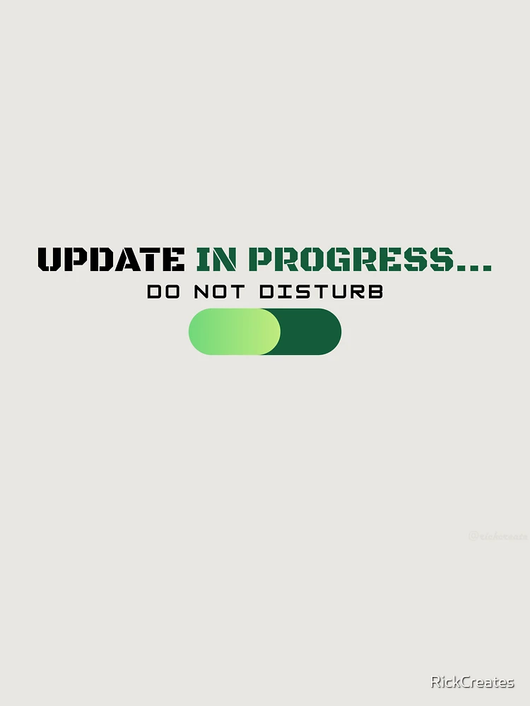 Thumbnail 6 of 6, Premium Oversized Hoodie, Update In Progress - Programmer Meme designed and sold by RickCreates.