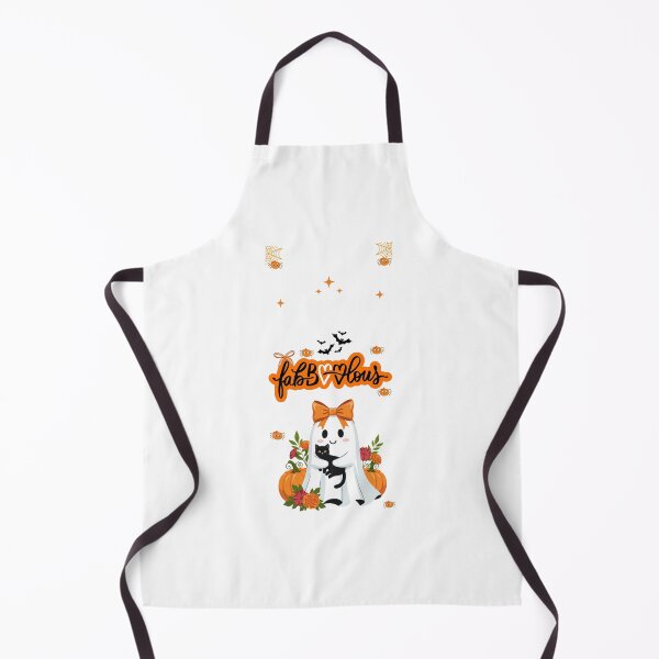 Item preview, FabBOOlous Ghost iPhone Case — Cute Halloween Aesthetic with Cat and Pumpkins designed and sold by MaisRosesStore.