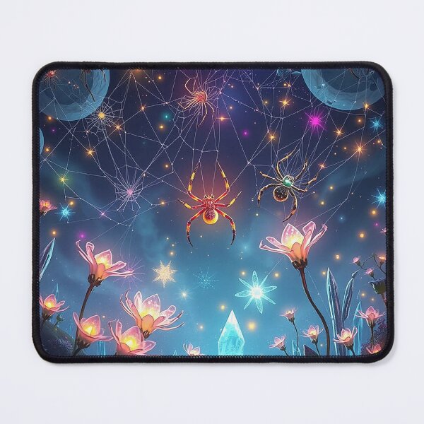 Item preview, Cosmic Spider Garden with Glowing Crystals designed and sold by kathleensay.
