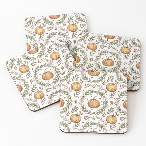 Item preview, Pumpkin + Leaf Garland designed and sold by Shuga-Design.