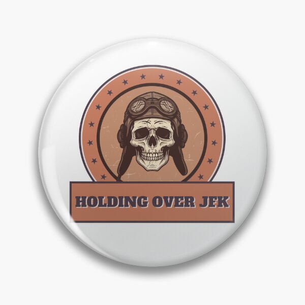 Item preview, Holding Over JFK – Aviation Halloween Skull Pilot Design designed and sold by MilanPetki.