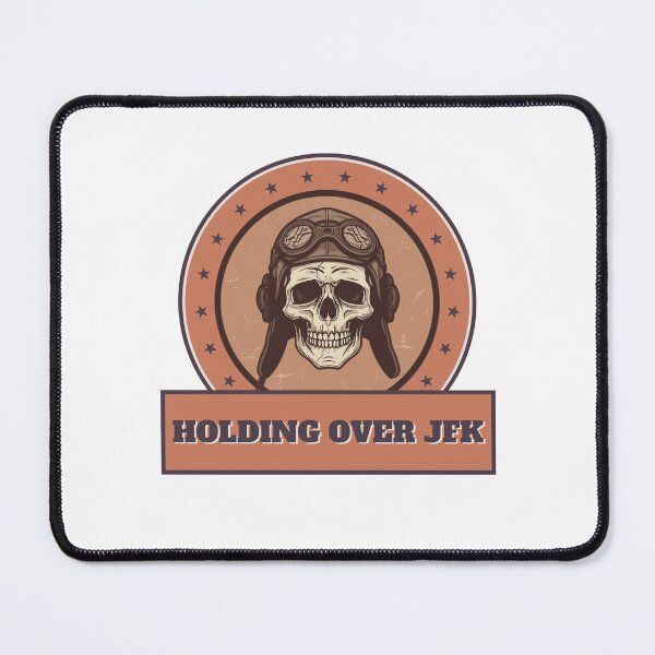 Item preview, Holding Over JFK – Aviation Halloween Skull Pilot Design designed and sold by MilanPetki.