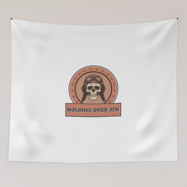 Item preview, Holding Over JFK – Aviation Halloween Skull Pilot Design designed and sold by MilanPetki.