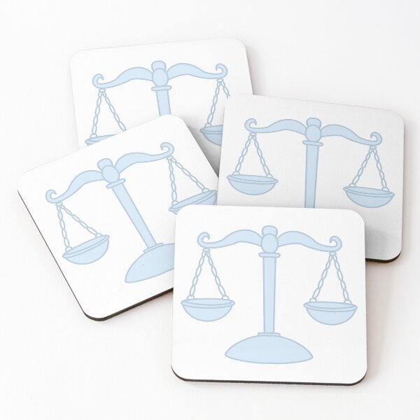 Item preview, Pastel Blue Scales of Justice – Minimal Law Aesthetic Design for Lawyers & Law Students designed and sold by MagicMe-JD.