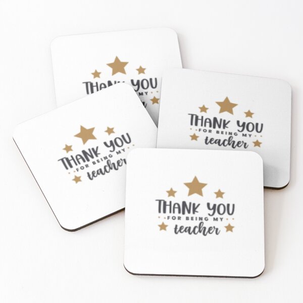 Item preview, Thank You for Being My Teacher – Teacher Appreciation Gift Design | Gold Star Thank You Quote designed and sold by ArtiVibeAura.