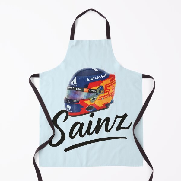 Item preview, Carlos Sainz F1 Helmet Watercolor Art designed and sold by Studio F1Grid.