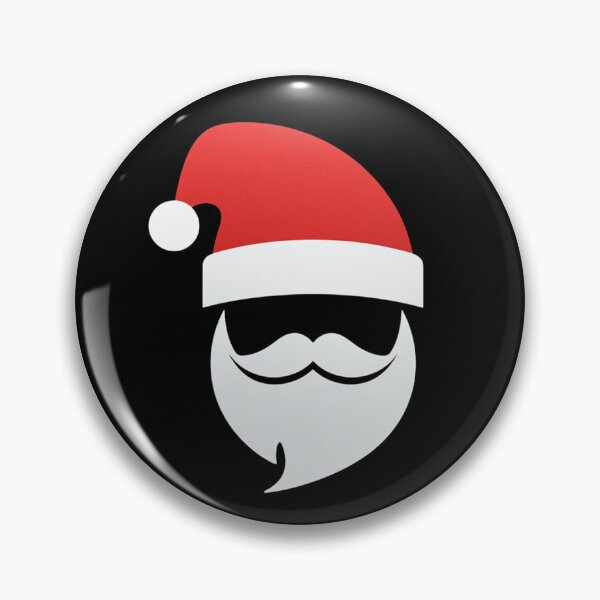 Item preview, Minimalist Santa Hat and Beard Illustration | Elegant Modern Christmas Icon Design designed and sold by PixelVibe782.