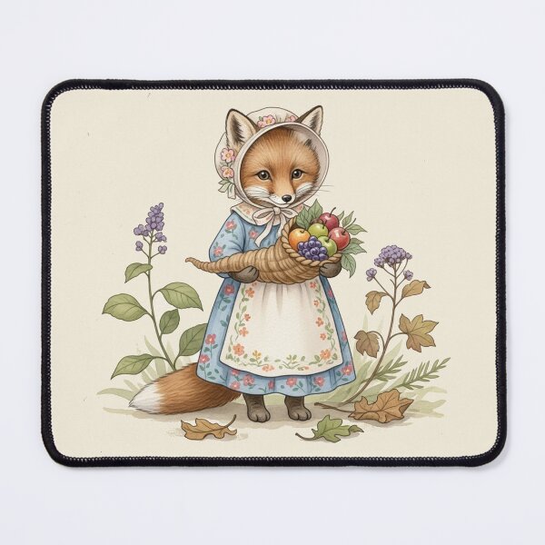 Item preview, Autumn Blessings – Little Fox with Harvest Basket designed and sold by Pasteltone.