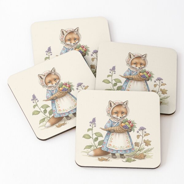 Item preview, Autumn Blessings – Little Fox with Harvest Basket designed and sold by Pasteltone.