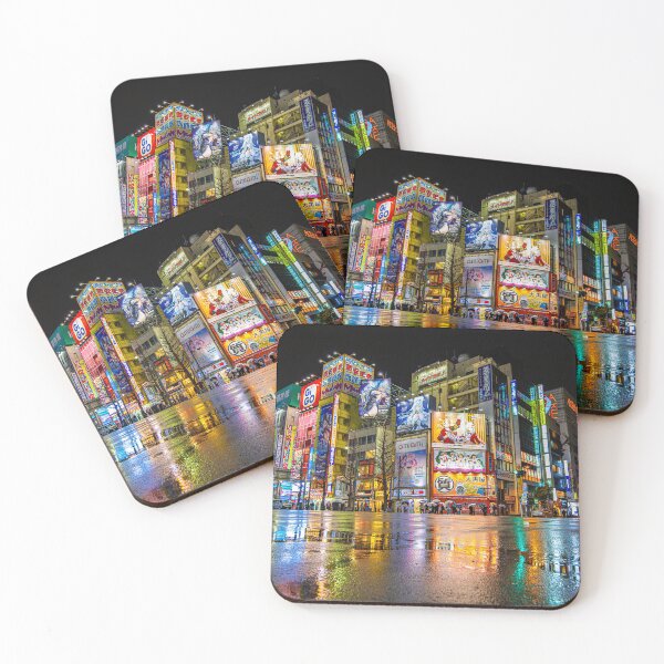 Item preview, Akihabara Night Lights Reflections, Tokyo Japan designed and sold by pepperonishots.