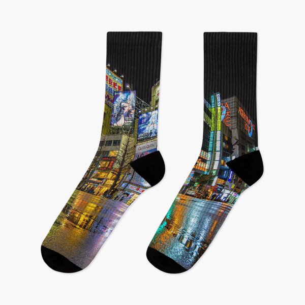 Item preview, Akihabara Night Lights Reflections, Tokyo Japan designed and sold by pepperonishots.