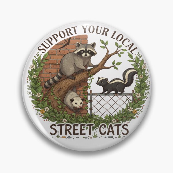 Item preview, Support Your Local Street Cats: Whimsical Urban Wildlife T-Shirt designed and sold by nhstaruna.