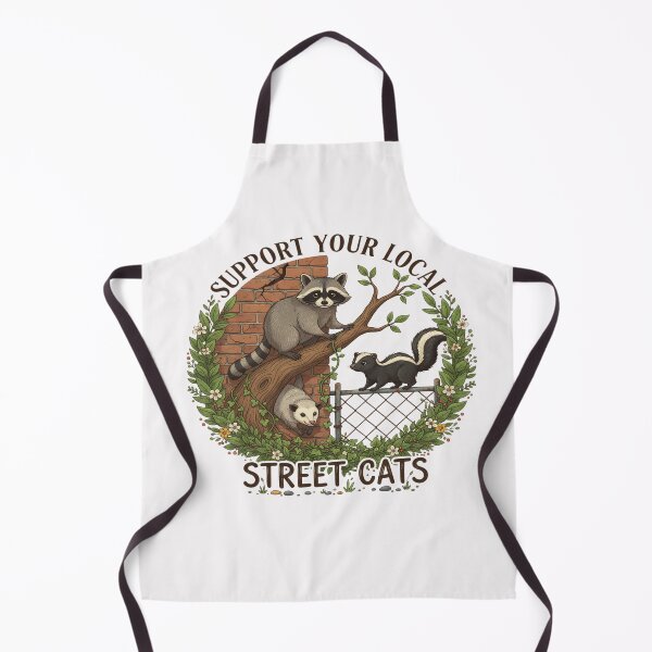 Item preview, Support Your Local Street Cats: Whimsical Urban Wildlife T-Shirt designed and sold by nhstaruna.