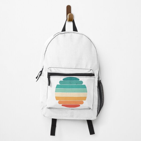 Item preview, Retro Sunset Striped Circle designed and sold by ArtfulWeave.