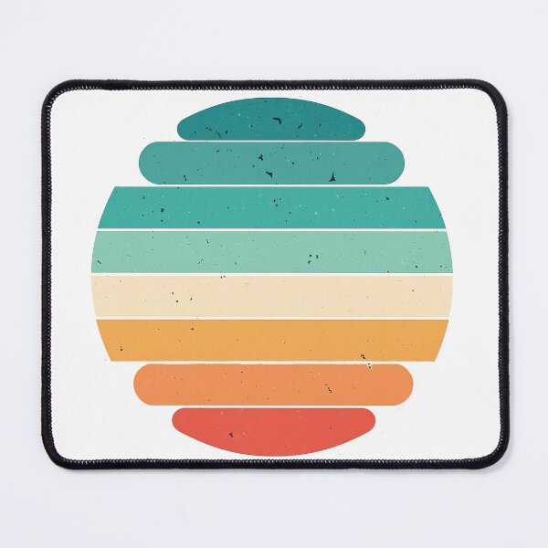 Item preview, Retro Sunset Striped Circle designed and sold by ArtfulWeave.