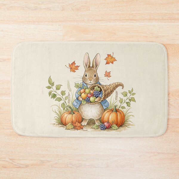 Item preview, Autumn Harvest – Little Rabbit with Cornucopia designed and sold by Pasteltone.