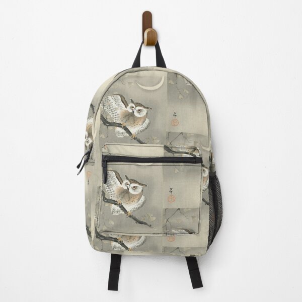 Item preview, Long-eared owl in ginkgo by Japanese artist Ohara Koson designed and sold by TeeARTHY.