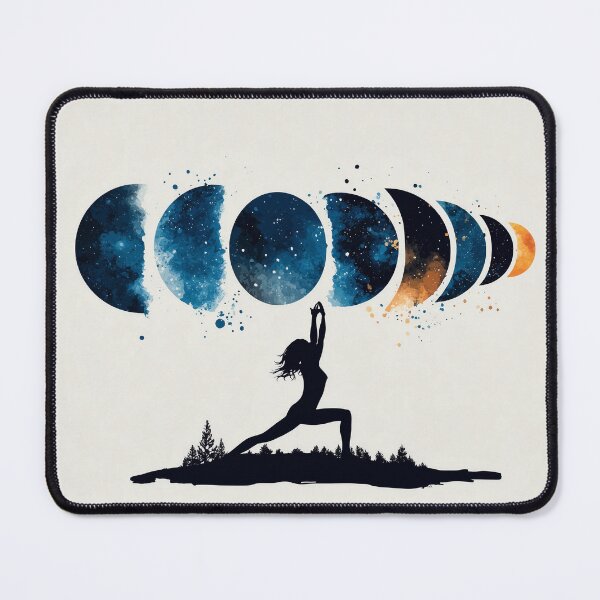 Item preview, Boho Moon Phases Yoga designed and sold by Das Leben - Eine Hassliebe.