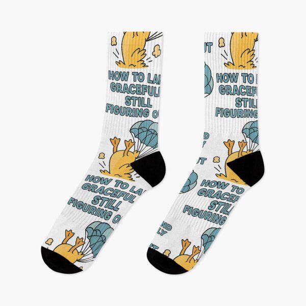 Item preview, Still Figuring Out How to Land Gracefully Funny Duck Design designed and sold by TeeTimeTreasure.