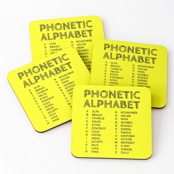 Item preview, Phonetic Alphabet Chart – Educational Yellow Edition designed and sold by AnnSign.